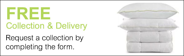 bedding, linen, pillows & laundry services at Limehouse dry cleaning